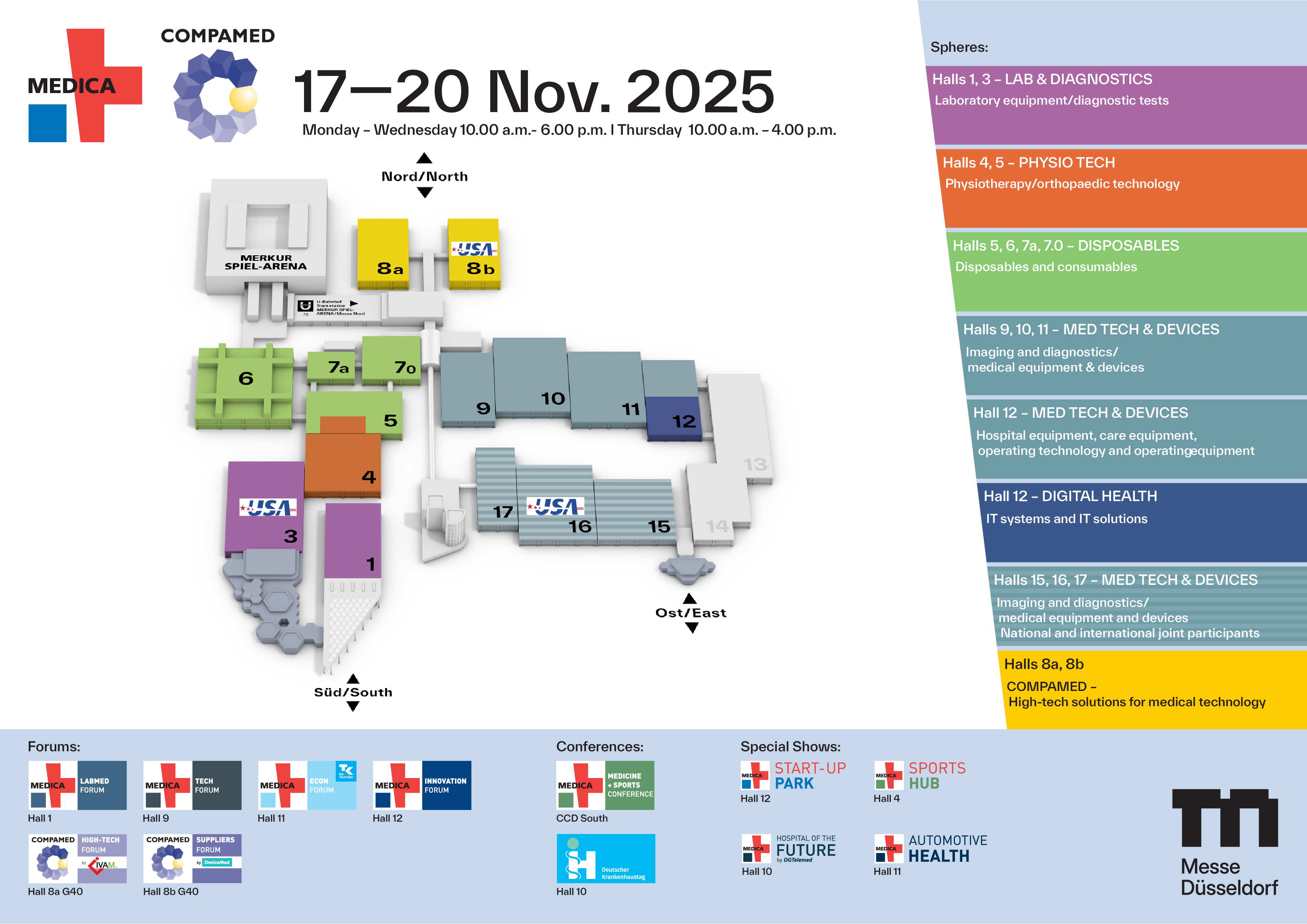 MEDICA COMPAMED 2025 Map